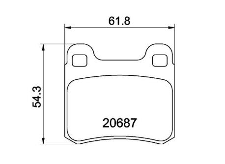 ΔΙΣΚΟΦΡΕΝΑ ΟΠΙΣΘΙΑ W201 190E 13.5mm